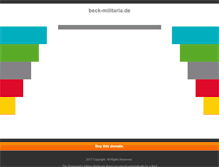 Tablet Screenshot of beck-militaria.de